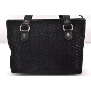 Celine black suede handbag
